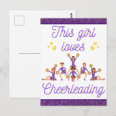 Dit meisje houdt van Cheerlead Briefkaart (Voorkant / Achterkant)