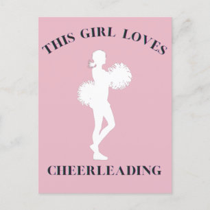 Dit meisje houdt van Cheerlead Briefkaart
