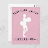 Dit meisje houdt van Cheerlead Briefkaart (Voorkant / Achterkant)