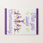 Dit meisje houdt van Cheerlead Legpuzzel (Horizontaal)