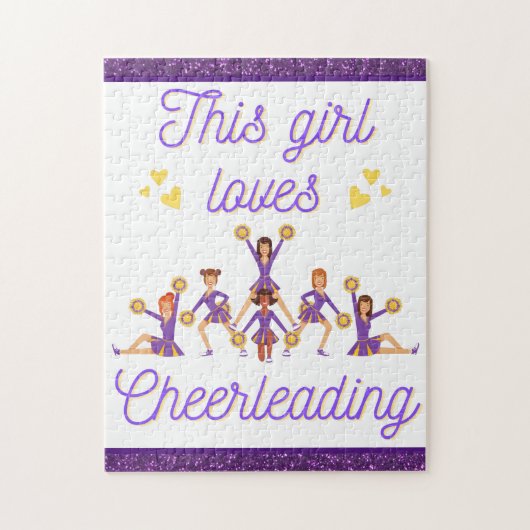 Dit meisje houdt van Cheerlead Legpuzzel (Verticaal)