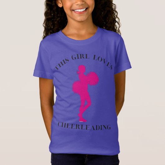 Dit meisje houdt van Cheerlead T-Shirt (Voorkant)