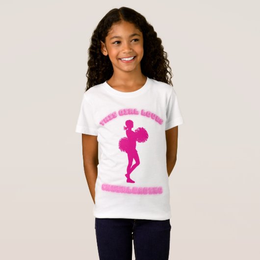 Dit meisje houdt van Cheerlead T-shirt (Voorkant volledig)