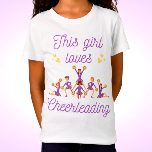 Dit meisje houdt van Cheerlead T-shirt