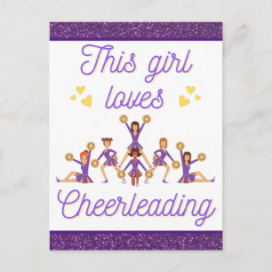 Dit Meisje Houdt van Cheerleading Briefkaart