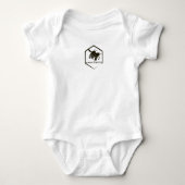 Dit meisje houdt van country muziek baby bodysuit (Voorkant)