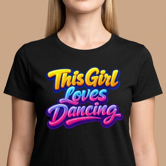 Dit meisje houdt van dansen T-shirt