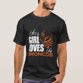 Dit meisje houdt van de Broncos T-shirt (Voorkant)