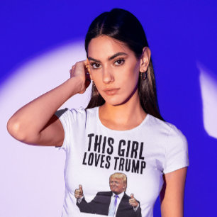 DIT MEISJE HOUDT VAN DONALD TRUMP 2024 T-SHIRT