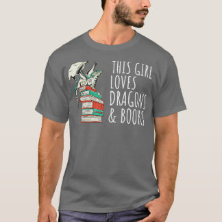 Dit meisje houdt van draken en boeken IV T-shirt