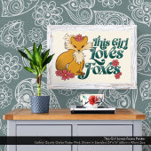Dit meisje houdt van foxes poster
