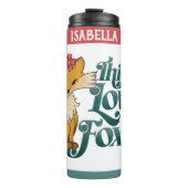 Dit meisje houdt van foxes thermosbeker (Voorkant)