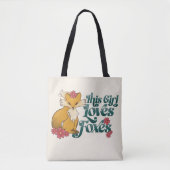 Dit meisje houdt van foxes tote bag (Voorkant)