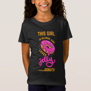 Dit meisje houdt van gelei donuts shirt