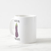 Dit meisje houdt van grote eierplanten koffiemok (Voorkant links)