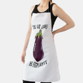 Dit meisje houdt van grote eierplanten schort (Insitu)