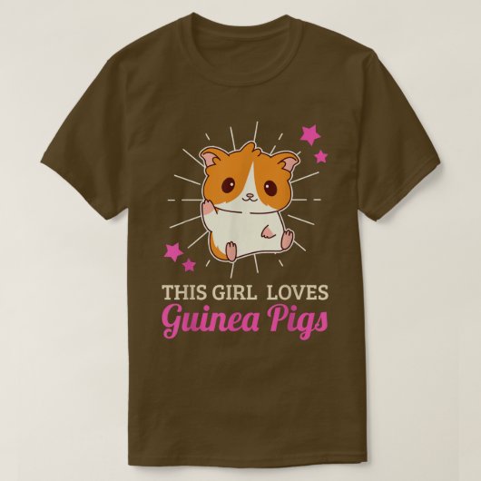 Dit meisje houdt van Guinee-Bisschjes T-shirt (Design voorkant)