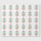 Dit meisje houdt van gymnastiek en kerst cadeaupapier (Vlak)