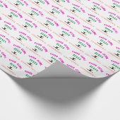 Dit meisje houdt van Gymnastiek Gymnast Quote Cadeaupapier (Hoek)