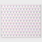 Dit meisje houdt van Gymnastiek Gymnast Quote Cadeaupapier (Vlak)