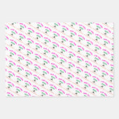 Dit meisje houdt van Gymnastiek Gymnast Quote Inpakpapier Vel (Voorkant 3)