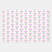 Dit meisje houdt van Gymnastiek Gymnast Quote Inpakpapier Vel (Voorkant 2)