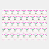 Dit meisje houdt van Gymnastiek Gymnast Quote Inpakpapier Vel (Voorkant)