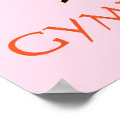 Dit meisje houdt van Gymnastiek Gymnast Quote Poster (Hoek)