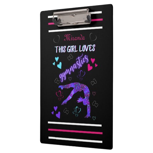 Dit meisje houdt van gymnastiek klembord (Links)