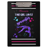 Dit meisje houdt van gymnastiek klembord (Voorkant)