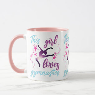 Dit Meisje Houdt Van Gymnastiek Sterren Sprong Mok