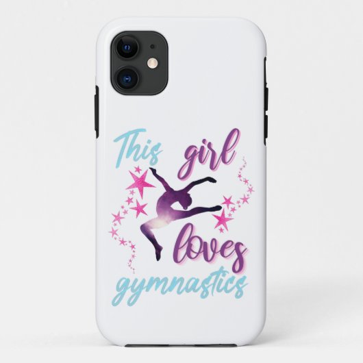 Dit meisje houdt van gymnastiekkraan Case-Mate iPhone case (Achterkant)