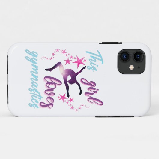 Dit meisje houdt van gymnastiekkraan Case-Mate iPhone case (Achterkant (horizontaal))