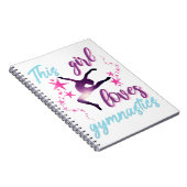 Dit meisje houdt van gymnastiekkraan notitieboek (Rechterzijde)