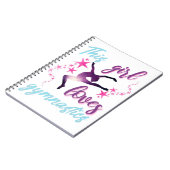 Dit meisje houdt van gymnastiekkraan notitieboek (Linkerzijde)