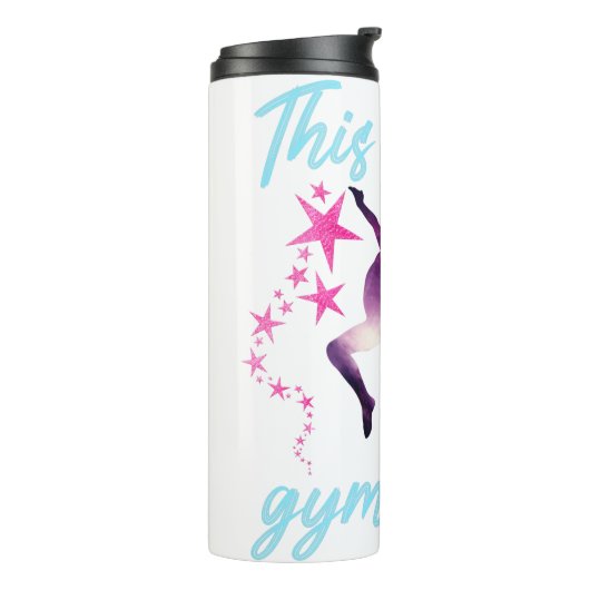 Dit meisje houdt van gymnastiekkraan thermosbeker (Gedraaid links)