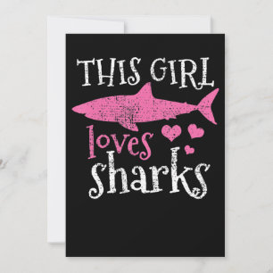 Dit meisje houdt van haaien - schitterende geschen save the date