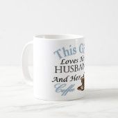 Dit meisje houdt van haar man en haar koffie koffiemok (Voorkant links)