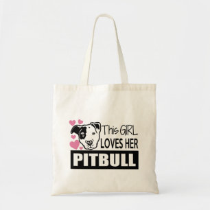 Dit Meisje houdt van Haar Pitbull Tote Bag
