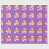 Dit meisje houdt van haar pug cadeaupapier (Vlak)