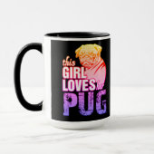 Dit meisje houdt van haar pug mok (Links)