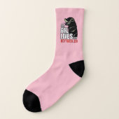 Dit meisje houdt van haar rottweiler sokken (Links - buitenkant)