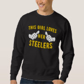 Dit meisje houdt van haar steelers trui (Voorkant)