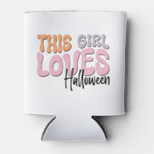 Dit meisje houdt van Halloween Blikjeskoeler (Voorkant)