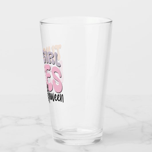 Dit meisje houdt van Halloween Glas (Links)
