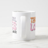 Dit meisje houdt van Halloween Grote Koffiekop (Achterkant)