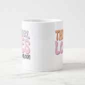 Dit meisje houdt van Halloween Grote Koffiekop (Voorkant)