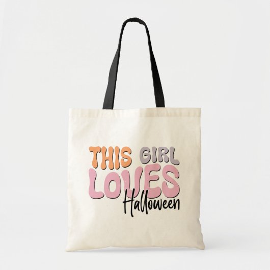 Dit meisje houdt van Halloween Tote Bag (Voorkant)