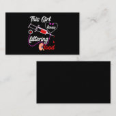 Dit meisje houdt van het filtreren van bloeddialys visitekaartje (Voorkant / Achterkant)