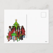 Dit meisje houdt van hete cacao Jezus en Kerstmis Feestdagenkaart (Achterkant)